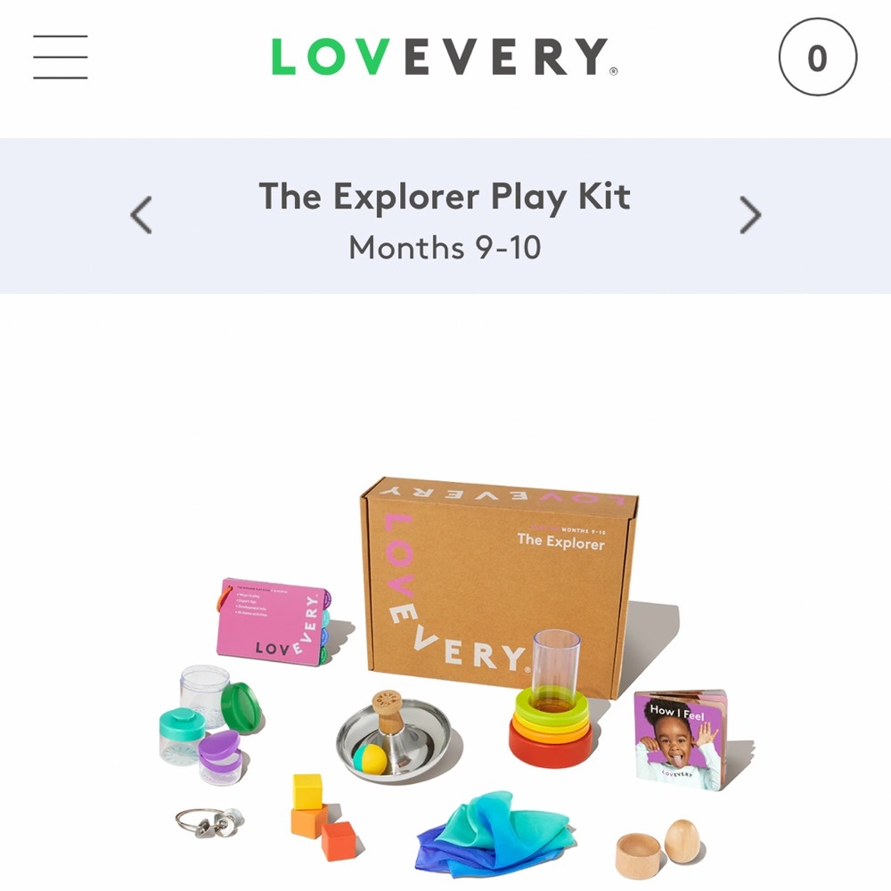 Love every 9-10 month play kit